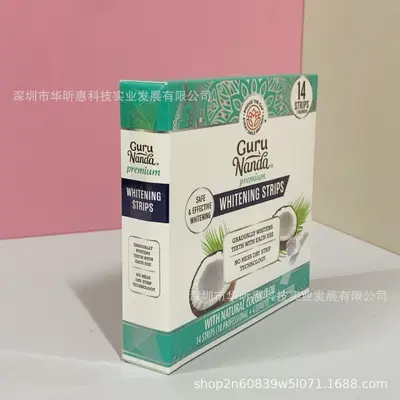 Teeth Whitening Strips, Coconut Mint Flavour, 14 Strips - 5