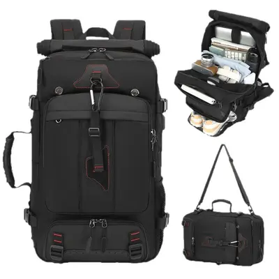 80 Liter Expandable Cabin-Size Travel Backpack for Men - 6