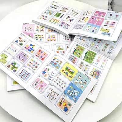 Children's Brain Development Thinking Games, 1000 Questions, 5 Books, Ages 2-7