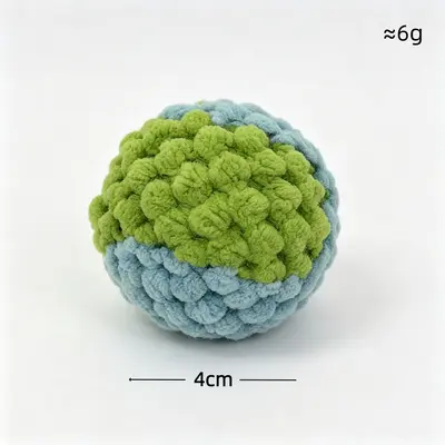 Cat Toy Ball, Self-Play Squeaky, Bite and Scratch Resistant - 9