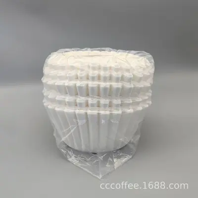 21g Hand-Drip Coffee Filter Paper, Bowl-Shaped Wave Pattern, Folding