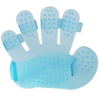 Pet Bath Gloves, Cat Bath Brush and Silicone Massage Brush for Dogs - 9