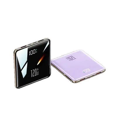 Sınır ötesi taşınabilir kompakt ultra ince powerbank mini hızlı şarjlı dahili kablolu 20000 mAh büyük kapasiteli mobil güç kaynağı