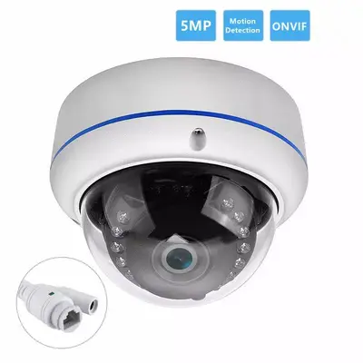 5MP POE network camera, outdoor, metal dome - 2