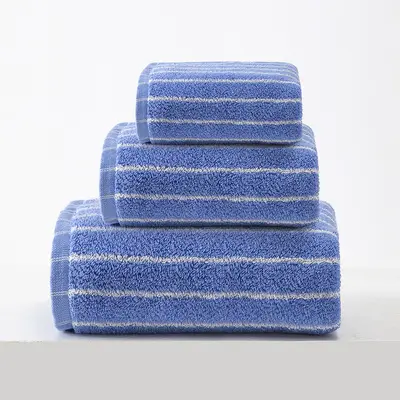 Cotton towel set three-piece bath Morandi colors - 6