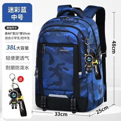 2026 neues Schulrucksack Modell für Jungen Mittelstufe Oberstufe große Kapazität Rückenlastentragung Universitätsstudenten Rucksack Doppelschultergurte - 12