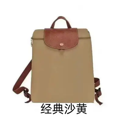 Dragon Embroidered Nylon Backpack, Waterproof and Foldable - 11