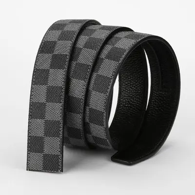 Buckle-free men's leather belt, genuine leather automatic buckle belt, headless first-layer cowhide pants belt, buckle-free, casual, simple and business