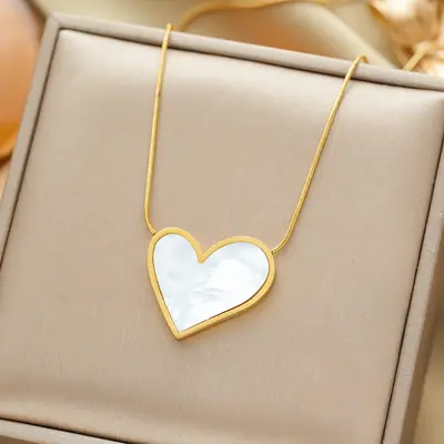 Cross-border Hot Sale Elegant and Personalized Women's Pure Titanium Steel Necklace with Electrolysis 18K Gold Clavicle Chain Necklace Jewelry Fadeless - 7