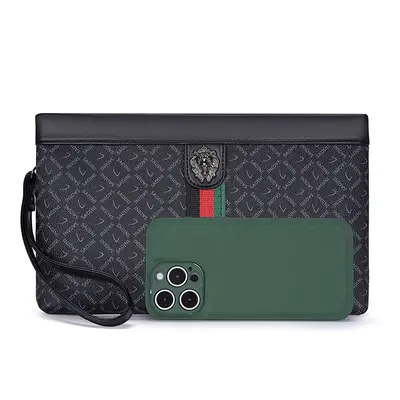 Men's Clutch Bag, Large Capacity Envelope Handbag - 2