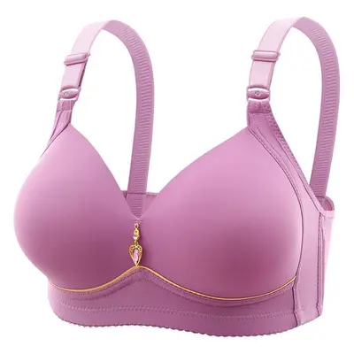 Plus Size Wireless Gathering Bra, Breathable - 3