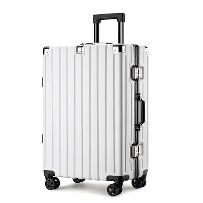 Aluminum Frame Trolley Suitcase, Combination Lock, Universal Wheels, Large Capacity - 6