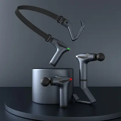 Extended Handle Massage Gun, Multi-Speed, with Back Strap - 7
