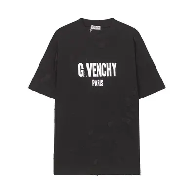 Erkek Kısa Kollu T-Shirt 320 g Taranmış Pamuk Yıkama Efektli