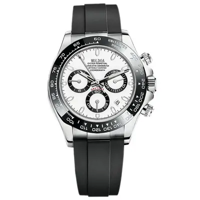 Herrenarmbanduhr mit Kalender, transparentes Design, wasserdicht - 9