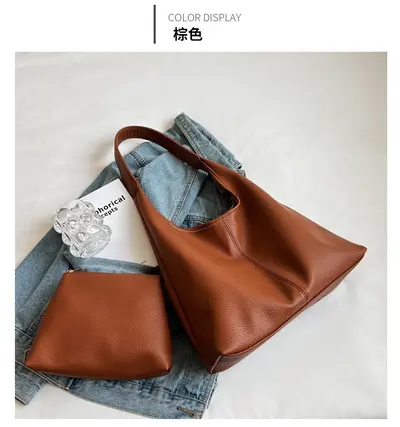 Large Capacity Women's Tote Bag 2026 Spring Commuter Shoulder Bag - 9