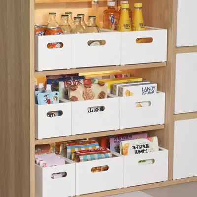 Retractable kitchen storage box with rectangular design - 4