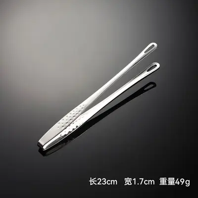 Ahn Kore Barbekü Maşası 304 Paslanmaz Çelik Barbekü Maşası Altın Büfe Çilek Maşası Genişletilmiş Ekmek Maşası Cımbız. - 11