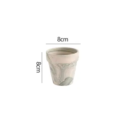 Red Clay Ceramic Flowerpot for Succulents, Water-Permeable - 7