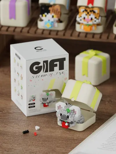 Panda Mini Yapı Taşı Hediye Kutusu, Kızlar İçin, Lego Uyumlu - 9