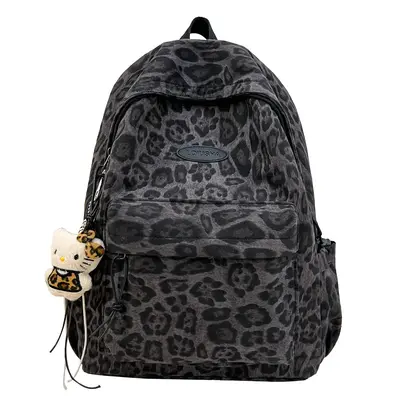 Leopard Print Backpack for Middle School Students, Convertible Handbag - 8