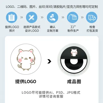 RK12 Telefon Dolgu Işığı Selfie Güzellik LED Dolgu Işığı Dış Mekan Canlı Yayın Taşınabilir USB Şarjlı Telefon Dolgu Işığı