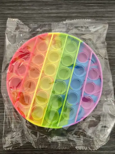 Rainbow Pop-It Fidget Toy for Kids, Stress Relief and Educational - 7