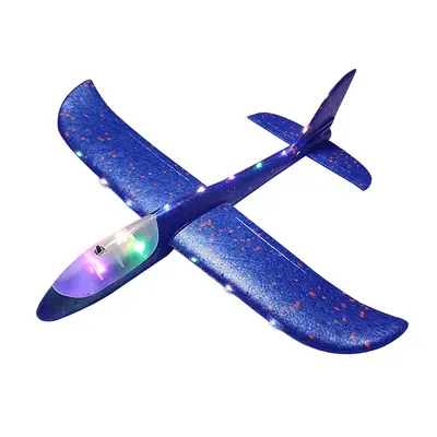 Light-Up Foam Airplane Toy, Hand-Launched Stunt Glider, for Kids - 13