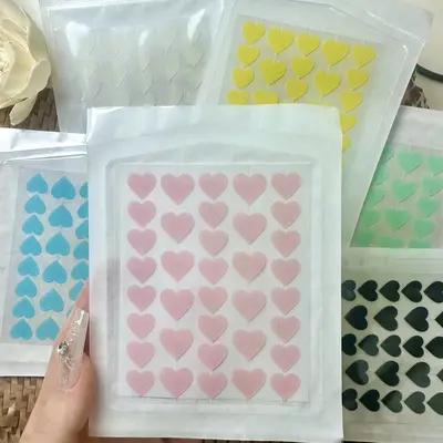 跨境专供36粒彩色爱心痘痘贴隔离吸脓粉刺祛痘贴人工皮净痘贴现货 - 9