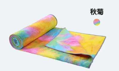 Batik yoga matı havlusu, kaymaz, kalın, mikrofaser - 9