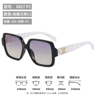 Large Frame Fashion Women's Sunglasses, 2026 Model - 8