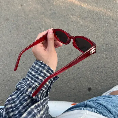 New Korean Style GM Retro Cat Eye Sunglasses for Women, Premium Sun Protection, Men's Anti-UV Polarized Sunglasses