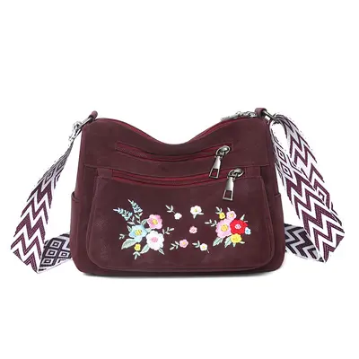 Women's Single-Shoulder Bag, Embroidered, Chinese Style, Large Capacity - 8