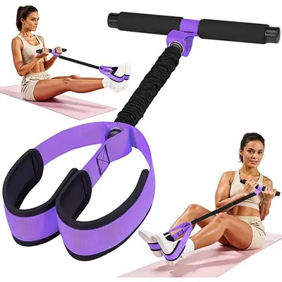 Ayak Pedallı Direnç Ekspandörü, Karın Eritici Mekik Yardımcısı, Ev Tipi Fitness Ekipmanı - 7