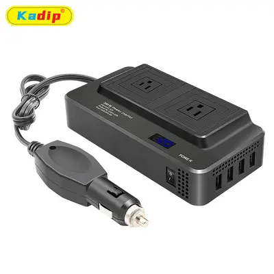 200W Araç İçi İnverter, DC12V/24V'dan 110V/220V'a, Modifiye Sinüs - 4