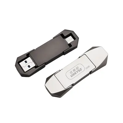 Metal USB Flash Bellek, 3.0 Type-C Çift Arayüzlü, Telefon ve Bilgisayar İçin Yüksek Hızlı - 3