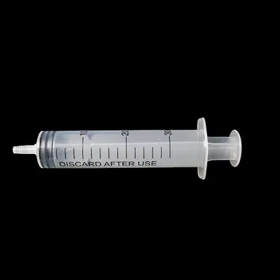 Disposable Plastic Syringe Tips, Narrow and Wide, Screw Tip - 12