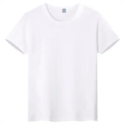 Children's Short Sleeve Cotton T-Shirt, Solid Color, Custom Printed Logo - 8