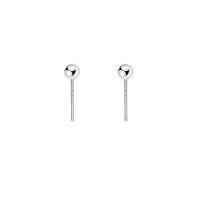 999 sterling silver ear studs, sleep-friendly, cartilage piercing compatible - 5