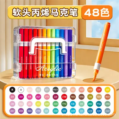 Acrylmarker-Set 24 Farben wasserfest für Schüler - 9