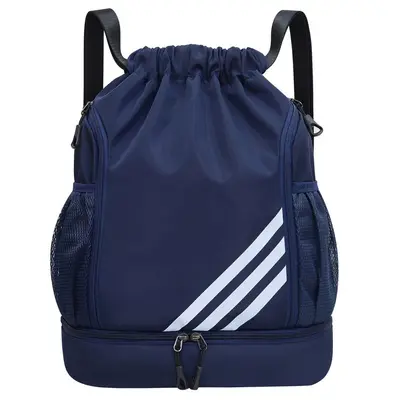 Unisex Drawstring Backpack, Large Capacity, Foldable Travel and Sports Bag - 6