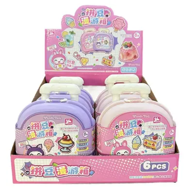 Handmade DIY Bead Play Set in Suitcase for Girls - 6