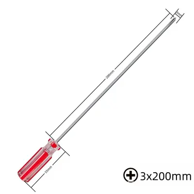 Manyetik 3x200mm ince çapraz şekilli tornavida, fan tornavidası, küçük cihaz kabuğu sökme ve tamir aleti. - 7