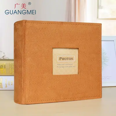 Flannel Photo Album with 6 Pockets, Retro Memory Book Gift - 10