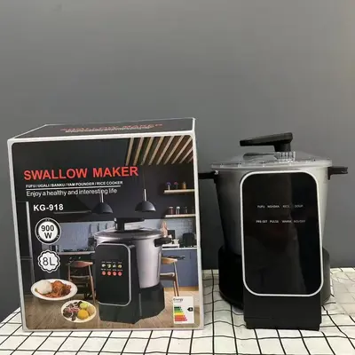 Grenzüberschreitende multifunktionale Edelstahl-Gemüsefüllmaschine Fufumachine 6L Küchenmaschine Fleischwolf Babykostmaschine Hackfleischwolf - 8