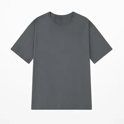Herren Basic-T-Shirt, 100% Baumwolle, Kurzarm, Rundhals, lockere Passform - 9