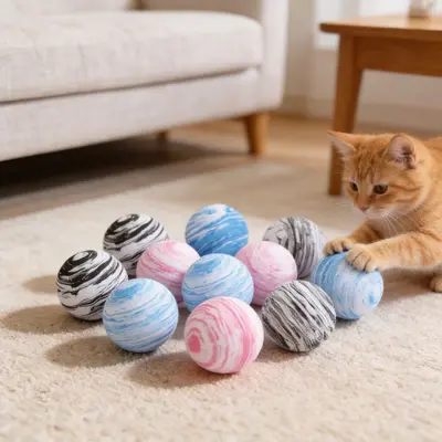 Pet Supplies Factory Cat Toy Ball EVA Various Foam Balls Planet Texture Balls Self-Entertaining Boredom-Relief Cat Toys