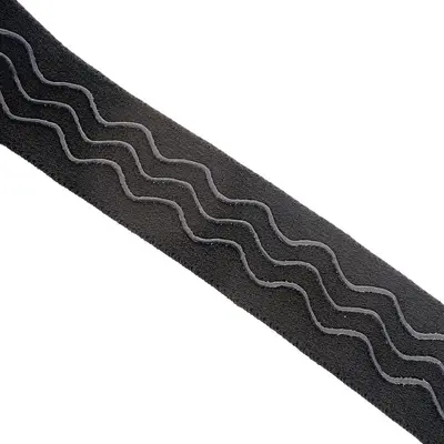 Kaymaz silikon peruk lastiği, 3 cm siyah, dalgalı saç bandı - 6