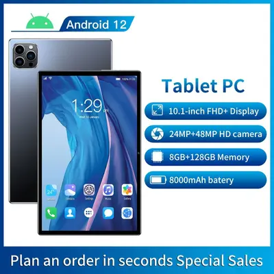 10.1 inç tablet bilgisayar, çift SIM kartlı, 5G tam şebeke destekli, akıllı öğrenme tableti, SIM kartlı, dış ticarete özel.