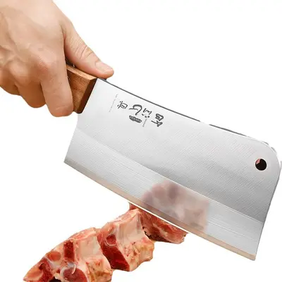 Yangjiang mutfak bıçağı ve kesme tahtası seti, dilimleme bıçağı ile - 6